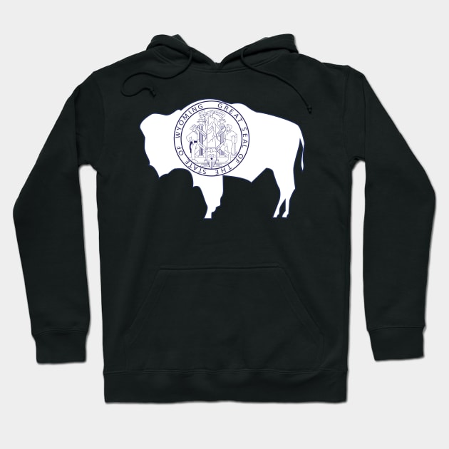 Wyoming Bison Hoodie by Wickedcartoons